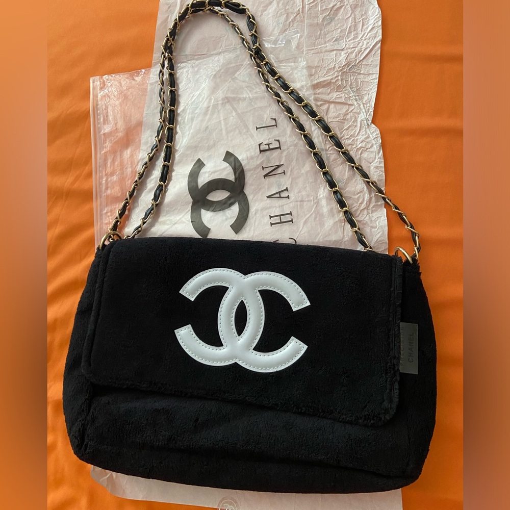 Terry Flap Chain Bag